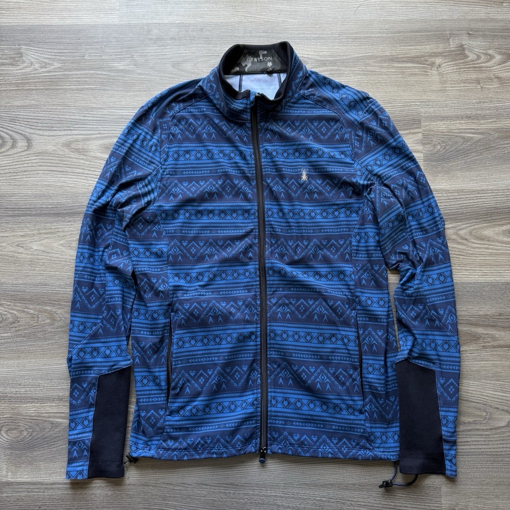 Greyson Golf Pullover Sequoia Aztec Geometric 1/4 Zip Large Multicolor